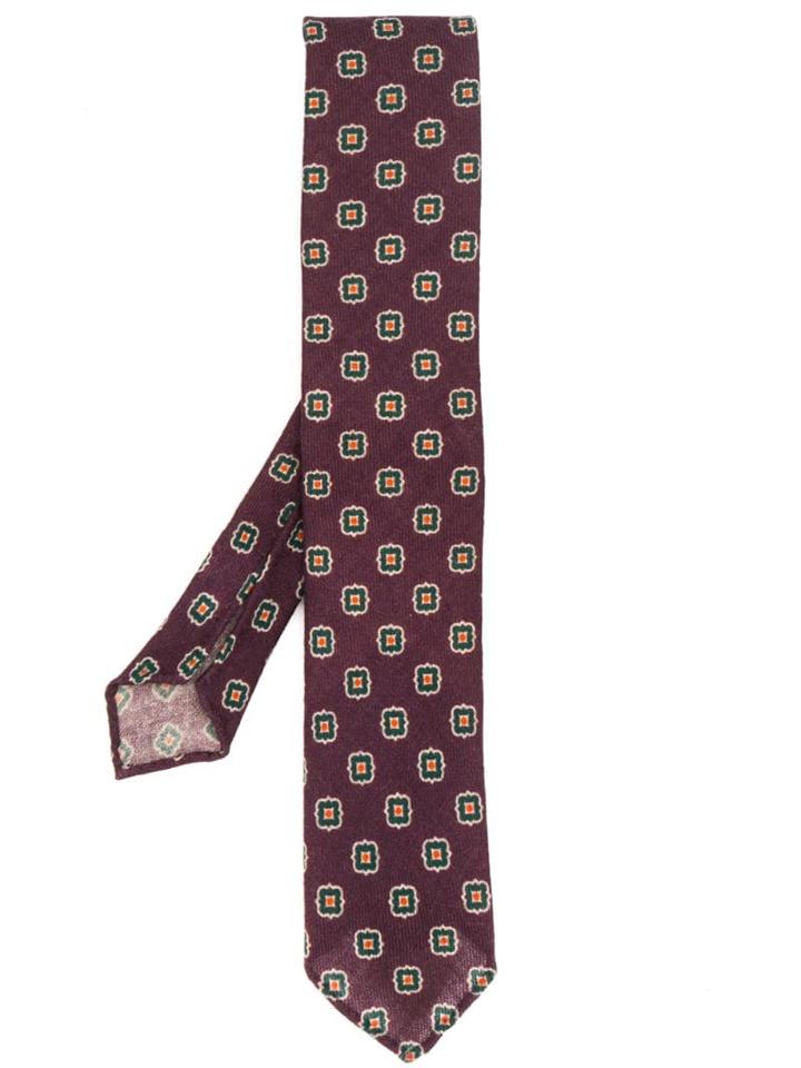 Lardini Patterned Tie - Purple