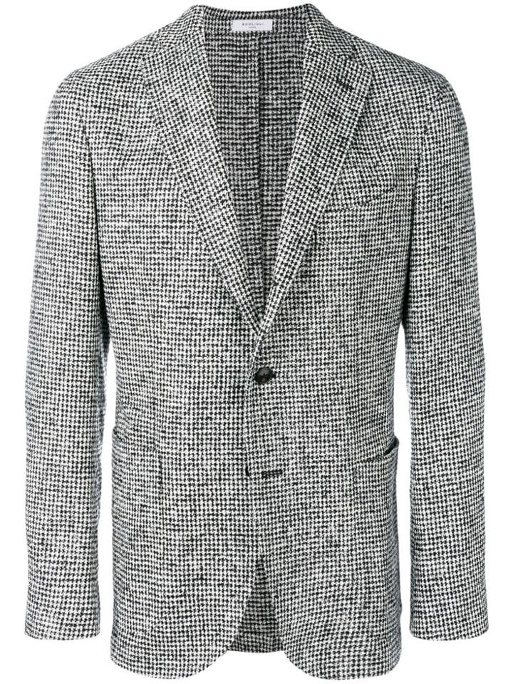 Boglioli Houndstooth Blazer - Black