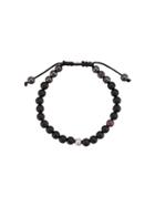 Shamballa Jewels 18kt Black Gold Ruby And Onyx Beaded Bracelet