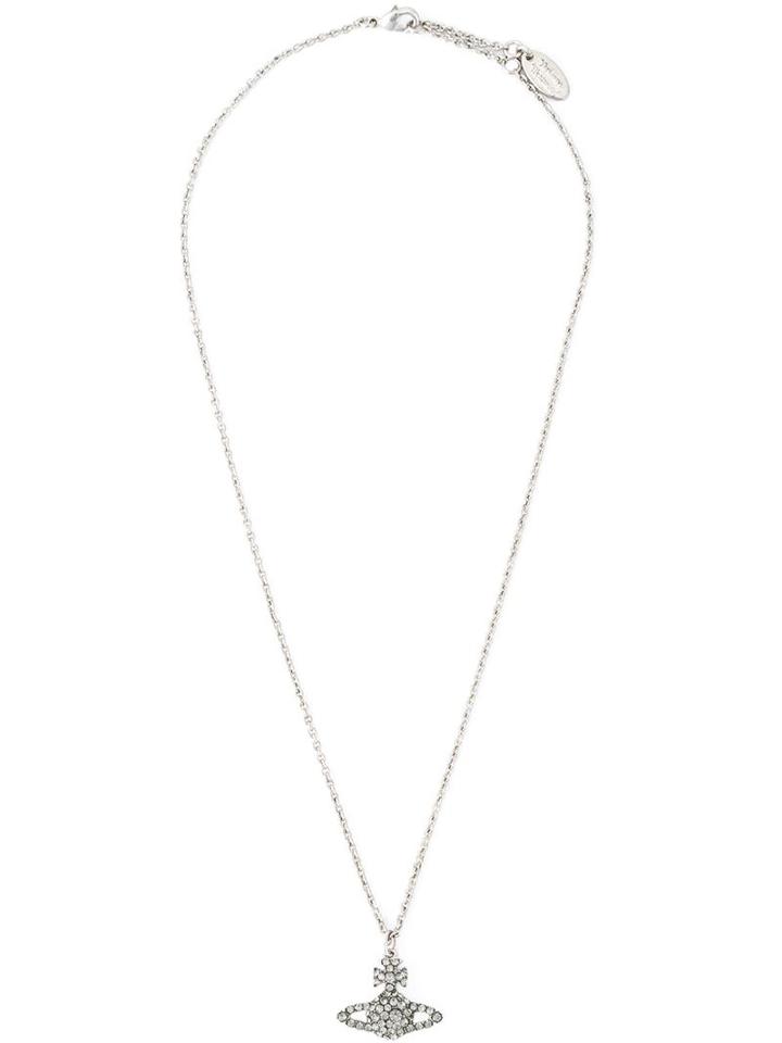 Vivienne Westwood Anglomania Crystal Orbit Necklace, Women's, Metallic