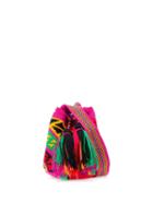 Folkloore Colombian Wayuu Small Mochila - Pink