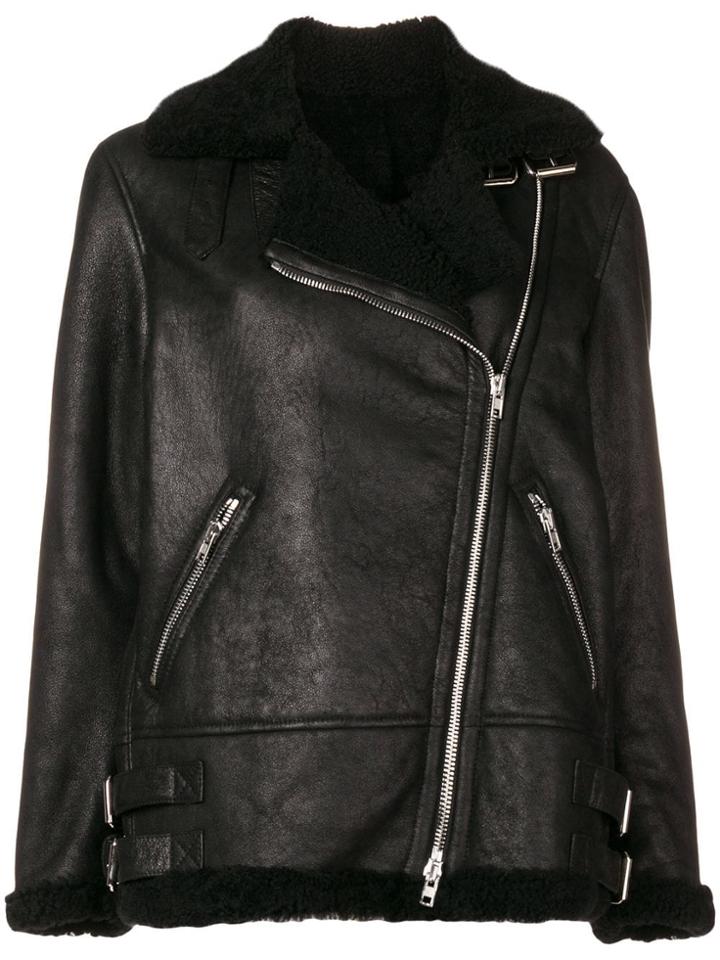 S.w.o.r.d 6.6.44 Loose Front Fastened Jacket - Black