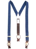 Albert Thurston - Classic Braces - Men - Leather/wool/metal - One Size, Blue, Leather/wool/metal