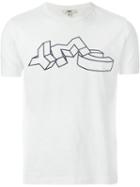 Ymc Logo Print T-shirt, Men's, Size: Xl, White, Cotton