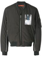 Komakino Zipped Bomber Jacket - Grey