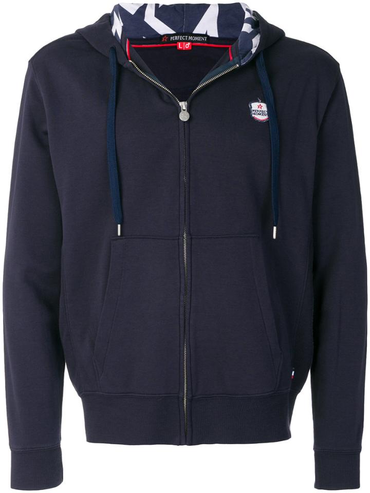 Perfect Moment Hooded Zipped Jacket - Blue