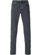 Saint Laurent Classic Washed Jeans, Men's, Size: 33, Grey, Cotton/spandex/elastane