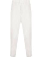 Homme Plissé Issey Miyake Pleated Straight-leg Trousers - White