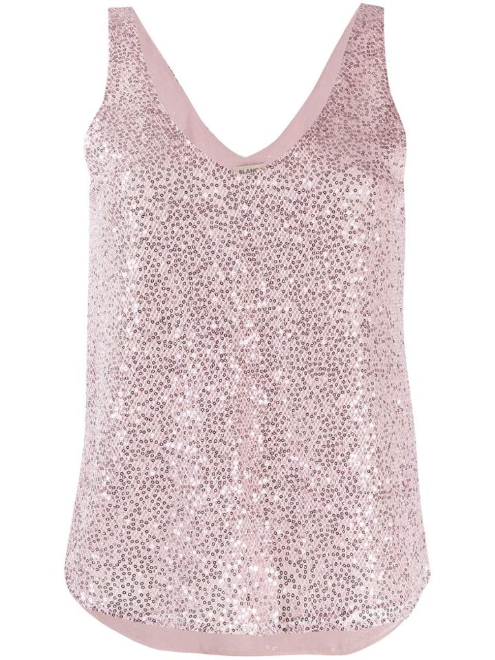 Blanca Sequin Embellished Top - Pink