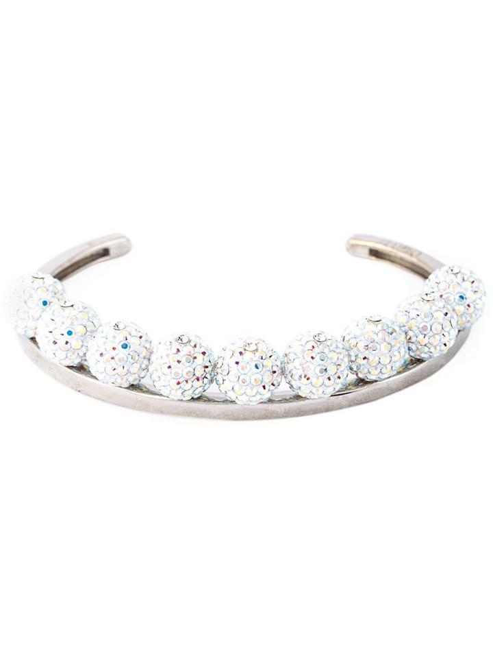 Ca & Lou Pavé Ball Bracelet, Women's, Metallic