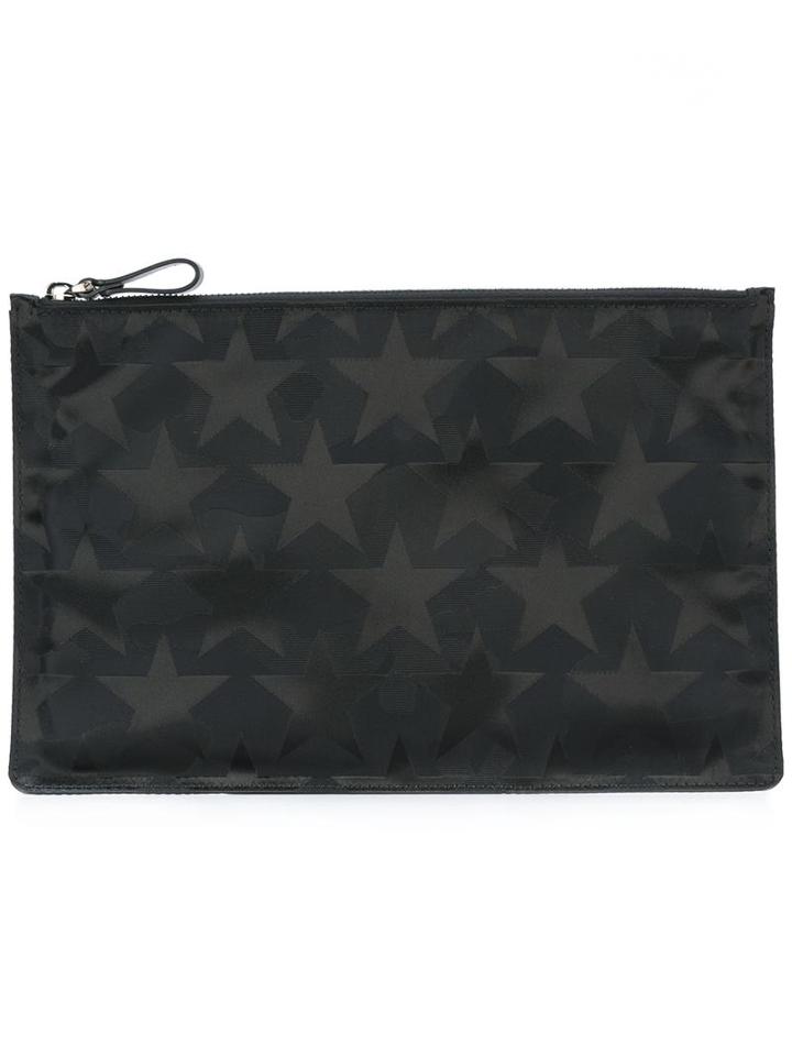 Valentino Valentino Garavani Camustars Clutch, Men's, Black, Polyester