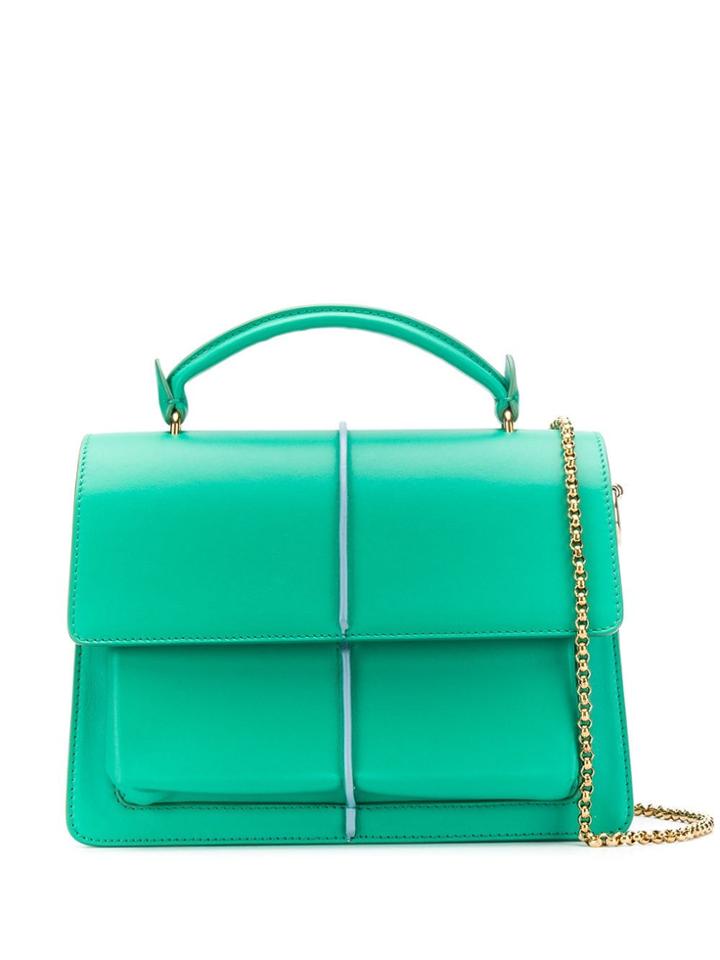 Marni Small Satchel Shoulder Bag - Green
