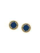 Marc Jacobs Classic Logo Medallion Stud Earrings - Metallic
