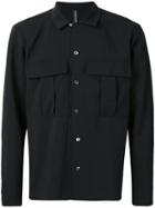 Attachment Oversized Chest Pocket Shirt - Black