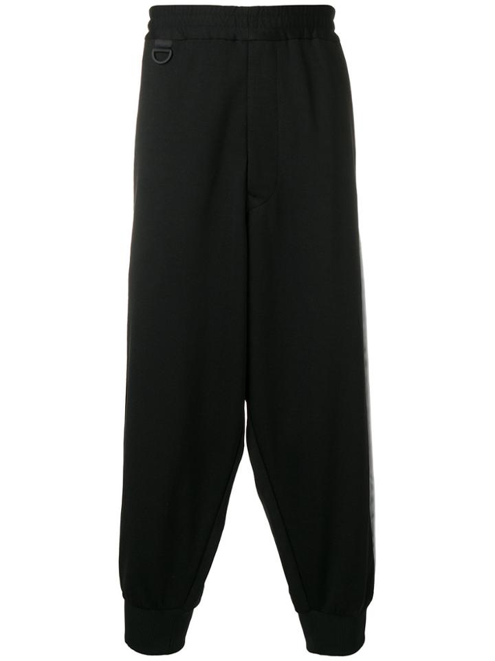 Y-3 Dropped-crotch Track Pants - Black