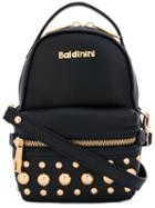 Baldinini - Small Studded Bag - Women - Silk/leather/metal - One Size, Black, Silk/leather/metal
