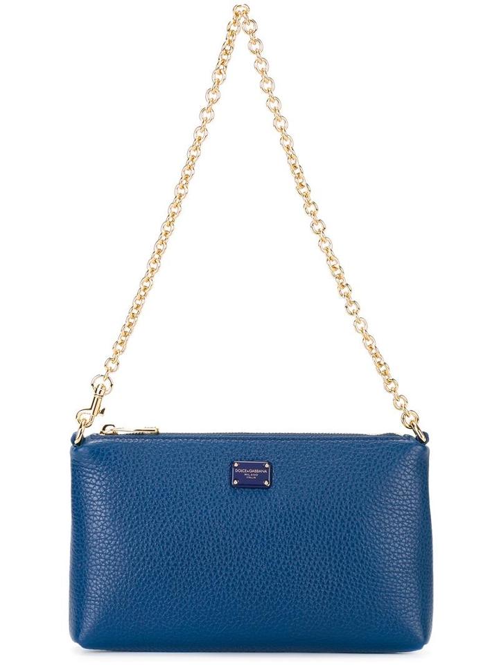 Dolce & Gabbana Mini Shoulder Bag, Blue, Leather