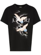 Amiri Logo Crane Print T-shirt - Black