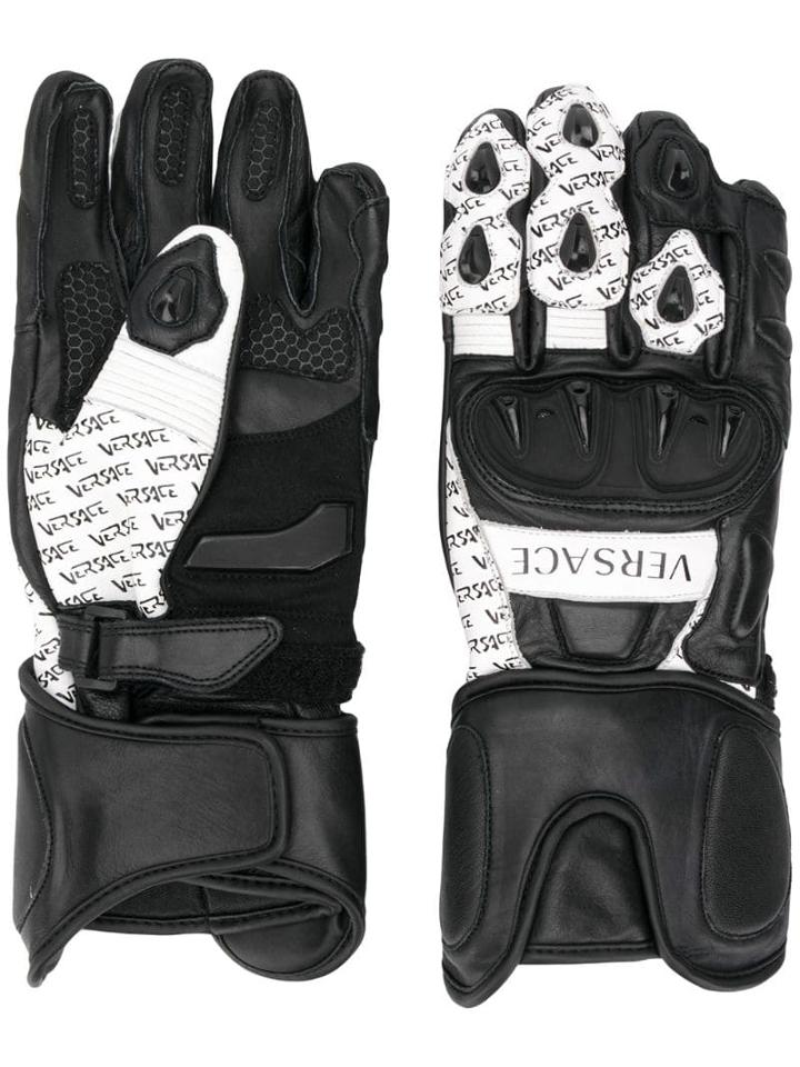 Versace Logo Gloves - Black