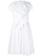 Lanvin Ruffle Trim Shirt Dress - White