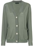 Roberto Collina Casual V-neck Cardigan - Green