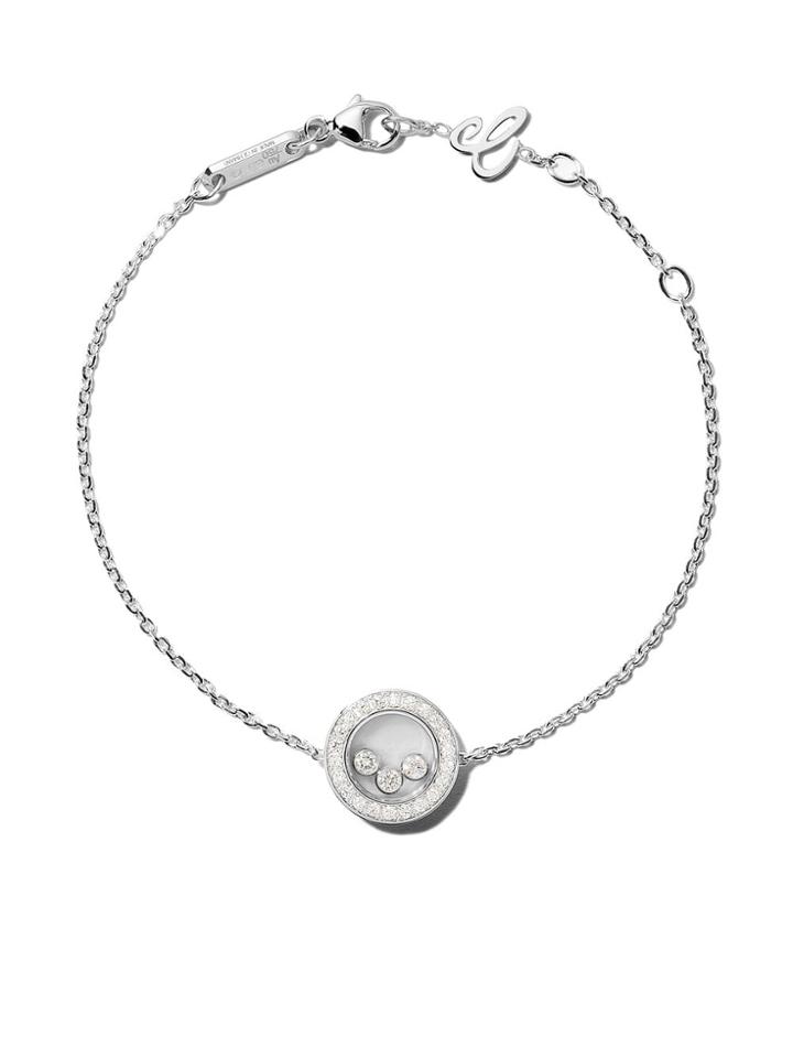 Chopard 18kt White Gold Happy Diamonds Icons Bracelet