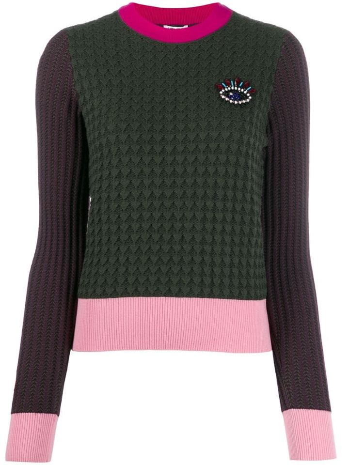 Kenzo Beaded Eye Motif Jumper - Green