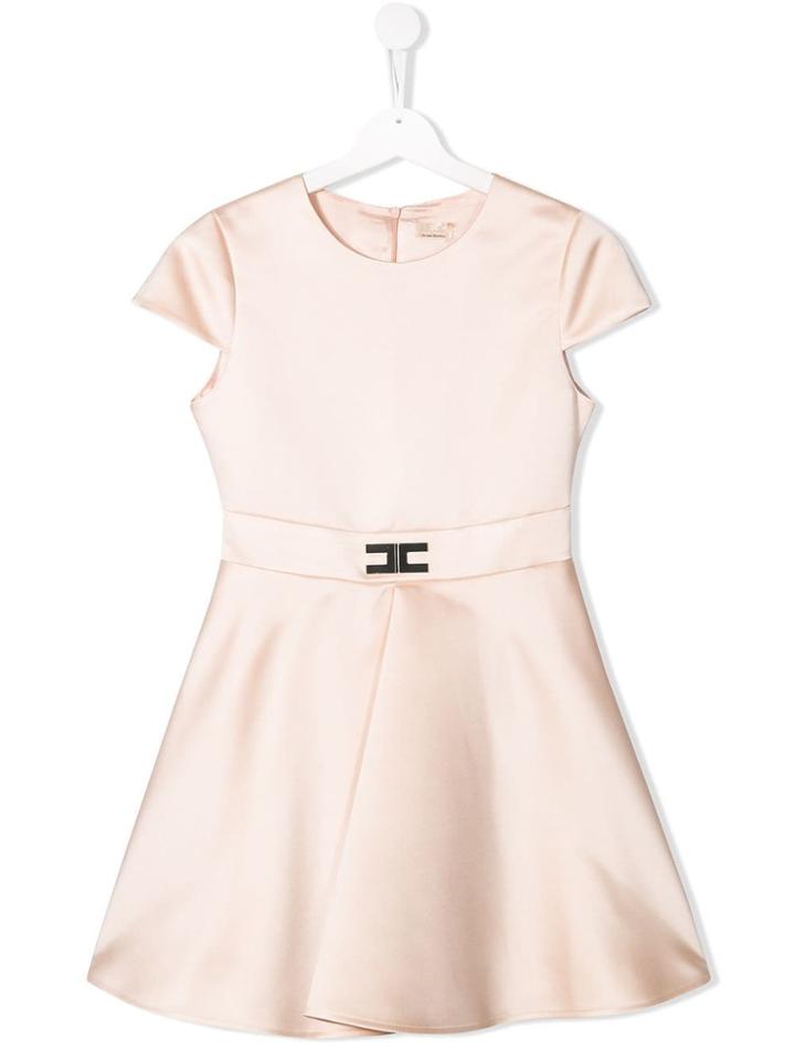 Elisabetta Franchi La Mia Bambina Tea Dress - Neutrals