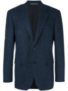 Canali Two-button Blazer, Men's, Size: 56, Blue, Wool/cashmere/cupro