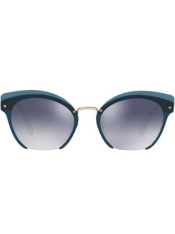 Miu Miu Eyewear Rasoir Sei-rimless Sunglasses - Blue