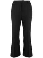 Michael Michael Kors Cropped Bootcut Trousers - Black