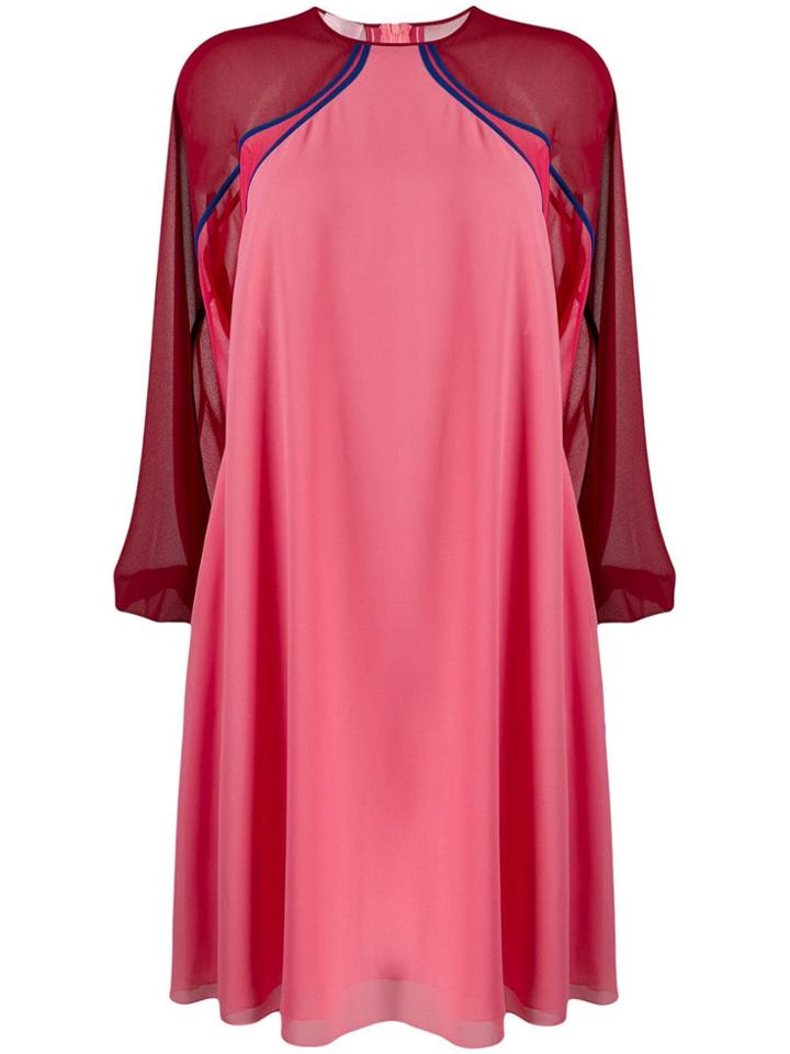 Giamba Longsleeved Shift Dres - Pink