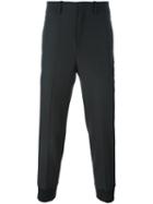 Neil Barrett Slim-fit Trousers, Men's, Size: 46, Black, Cotton/polyester/virgin Wool