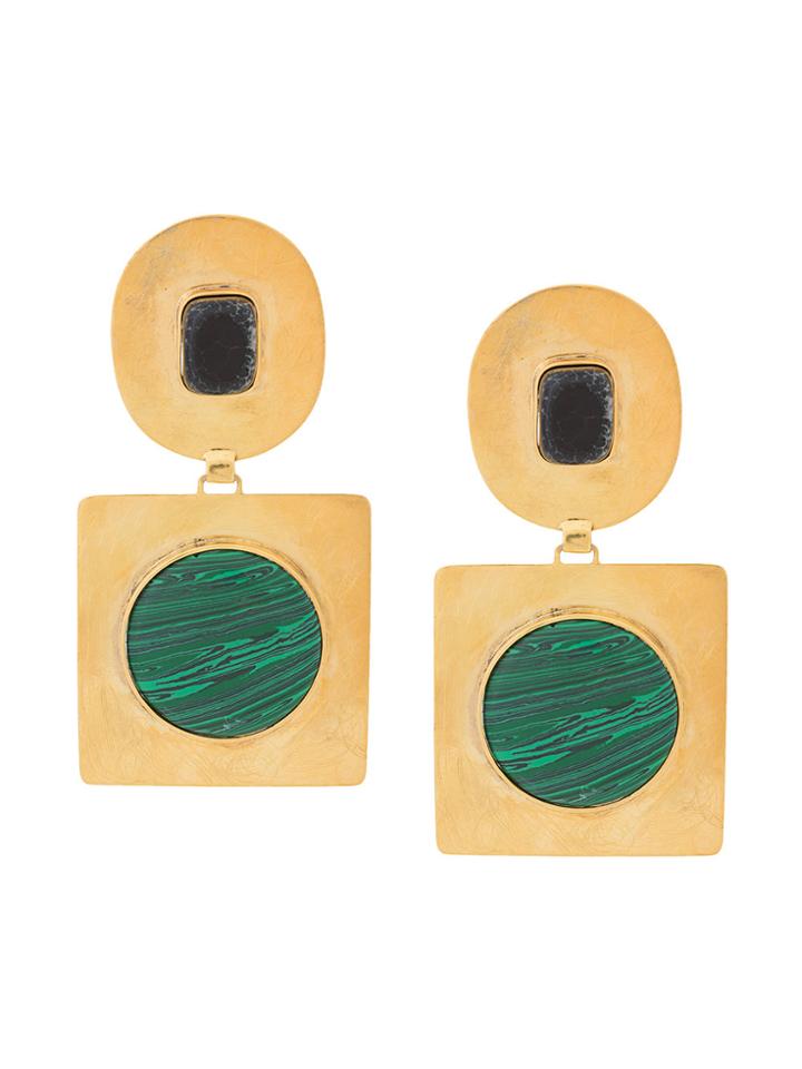 Liya Handmade Earrings - Metallic