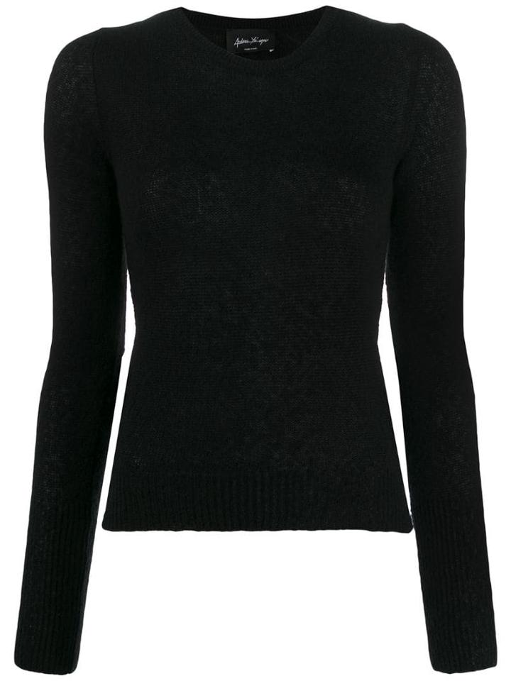 Andrea Ya'aqov Round Neck Jumper - Black