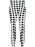 Rag & Bone Checkered Cropped Trousers - Black