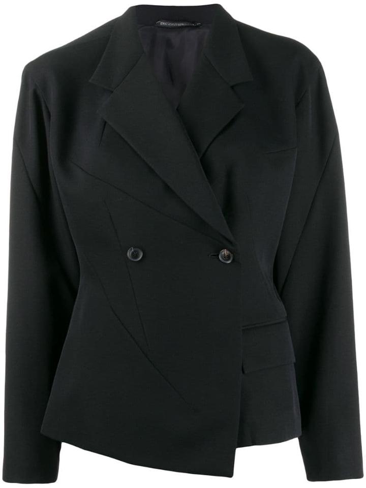 Yohji Yamamoto Pre-owned Boxy Double-breasted Jacket - Black