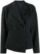 Yohji Yamamoto Pre-owned Boxy Double-breasted Jacket - Black