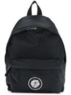 Versus Logo Plaque Backpack - Black