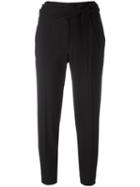 Iro Telma Trousers, Women's, Size: 40, Black, Cotton/spandex/elastane/virgin Wool