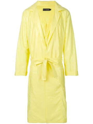 David Catalan Oversized Fluoro Raincoat - Yellow & Orange