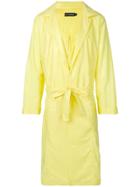 David Catalan Oversized Fluoro Raincoat - Yellow & Orange