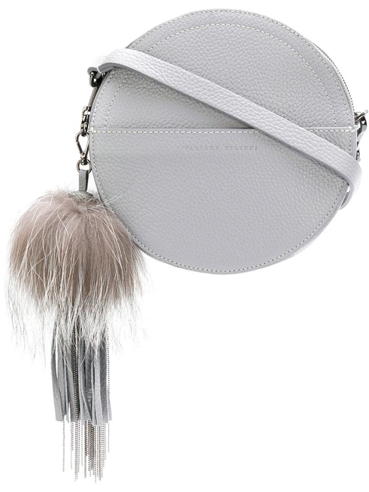 Fabiana Filippi Round Crossbody Bag - Grey