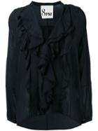 8pm - Pleated Blouse - Women - Silk/cotton - M, Black, Silk/cotton