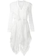 Philosophy Di Lorenzo Serafini - Asymmetric Ruffled Dress - Women - Rayon - 40, Women's, White, Rayon