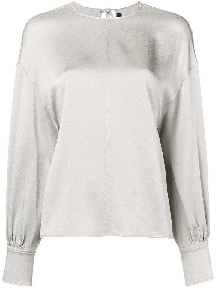 Joseph Fitted Cuff Blouse - Grey