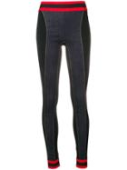 No Ka' Oi Striped Band Leggings - Black