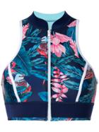 Duskii Tropical Print Bikini Top - Multicolour