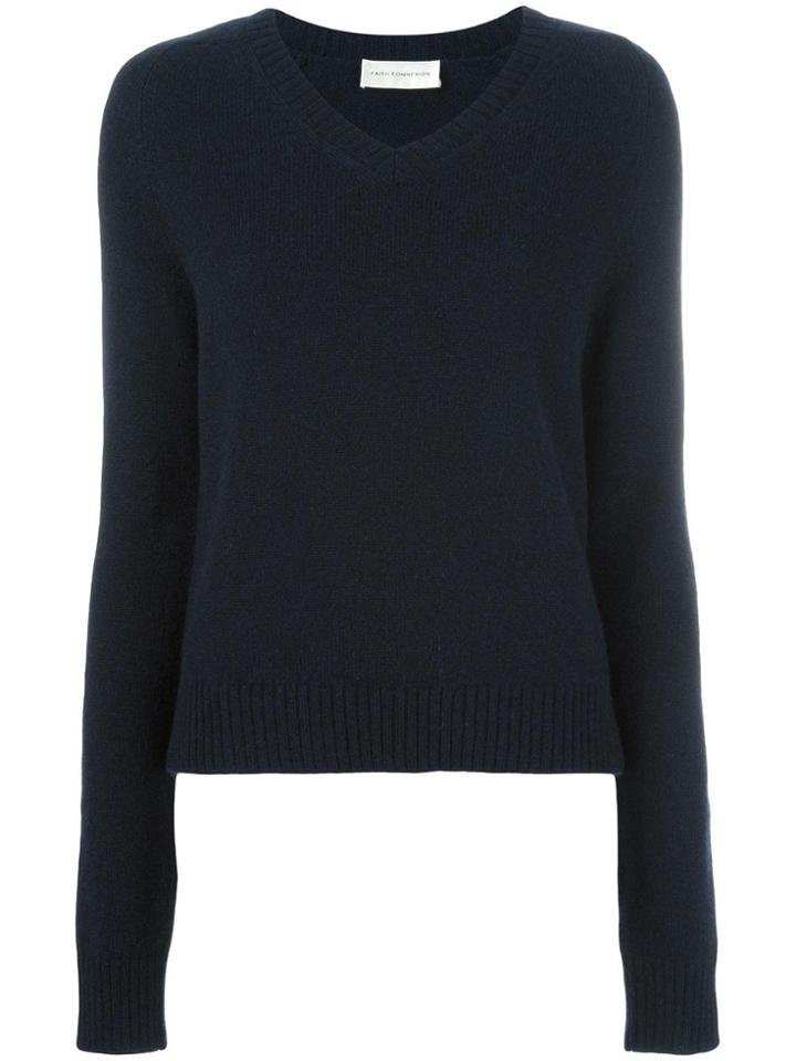 Faith Connexion Cashmere V-neck Jumper - Blue