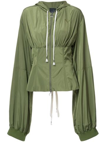 Fenty X Puma - Corset Windbreaker Jacket - Women - Polyester - Xs, Green, Polyester